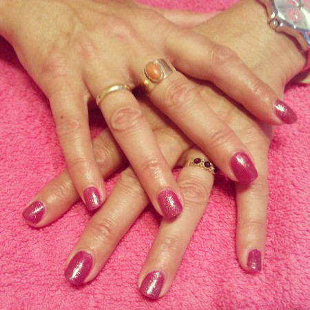 NSI gelpolish Fruit Smoothie met Glitter